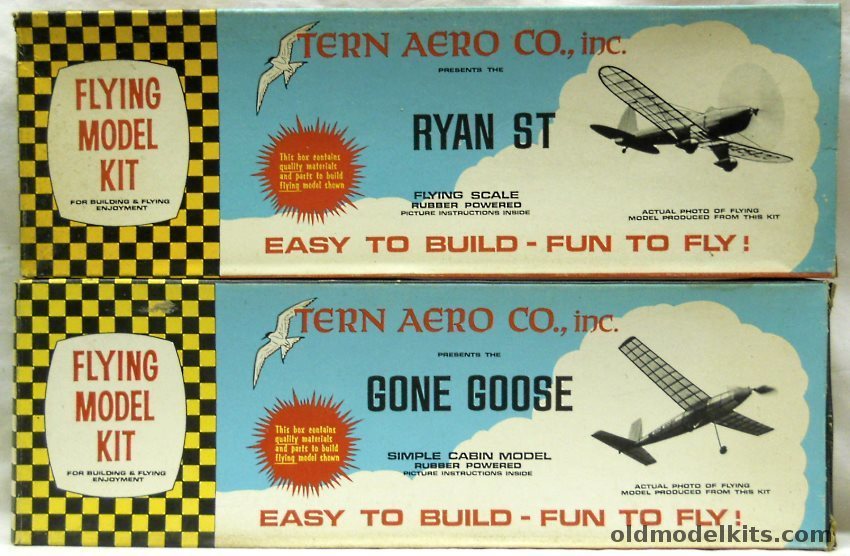 Tern Aero 101 Ryan ST 17 Inch Wingspan / 109 Gone Goose 17 Inch Wingspan - Flying Aircraft plastic model kit